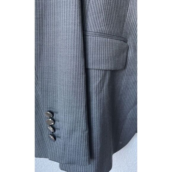 NEW $545  BOSS Jabielle Women's  Pinstripe Virgin Wool Blazer Jacket Suiting 10 - Picture 8 of 11